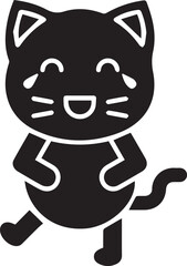 Cat icon symbol vector image illustration