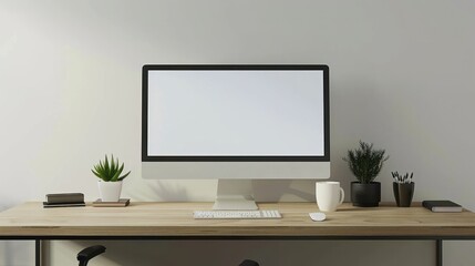 Clean Minimalist Workspace