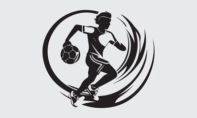 Black icon sports on white