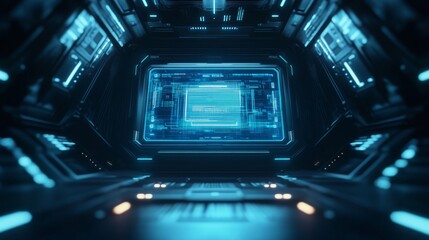 Obraz premium Elegant Cyber Monday Background with High-Tech Aesthetic