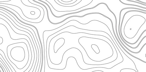 Fototapeta premium Abstract white topography geographic contour map background .topography white paper and black waves lines backdrop background .modern geographic contour map vector illustration .