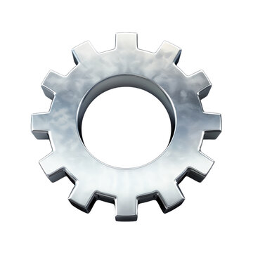 recommend clip art: Elegant gear icon – A sleek and modern gear symbol for productivity and industry, png, transparent background.