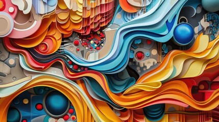 Relief Abstract Artwork