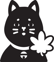 Cat icon symbol vector image illustration