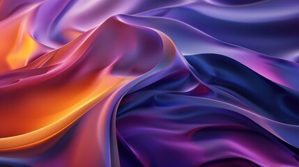 Fototapeta premium colorful abstract twisted ribbon on dark background