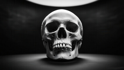 Fototapeta premium Scull, Skeleton, Bones, Teeth, Death, Horror