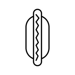 hot dog line icon