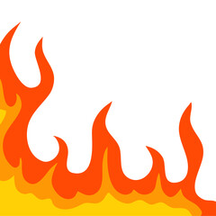 Fire Frame Corner Border