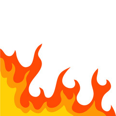 Fire Frame Corner Border