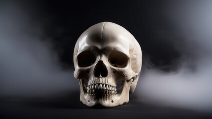 Skull, Bones, Man, Death, Teeth, Illustration