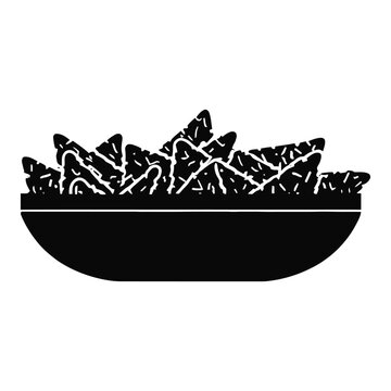 black bowl of nachos clip art preview