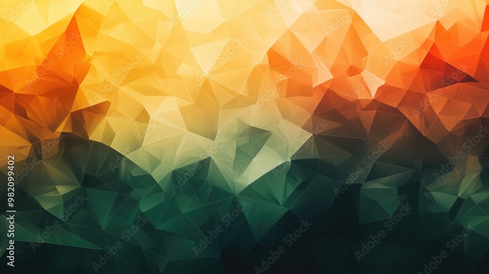Poster low polygon triangular geometric background design