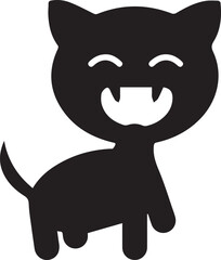 Cat icon symbol vector image illustration