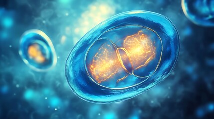 Microscopic view of a singlecelled organism moving towards a light source showcasing phototaxis behavior