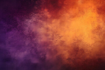 Obraz premium Rich gradient texture in dark orange, brown, and purple hues, featuring a cherry gold vintage background with space for design. Perfect for Halloween, Thanksgiving, and autumn-themed settings