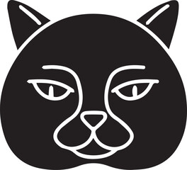 Cat icon symbol vector image illustration