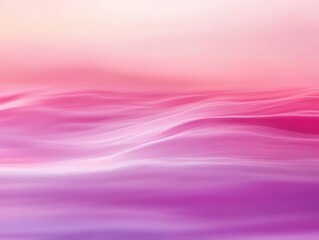 Obraz premium A serene abstract landscape with soft pink and purple waves, evoking calmness and tranquility.