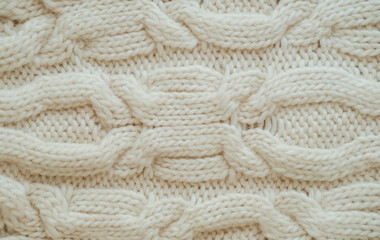Knitted textured background with pattern