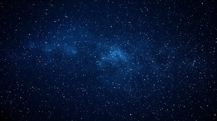 Fototapeta premium A Deep Blue Night Sky Filled with Sparkling Stars and a Milky Way Band Across the Top