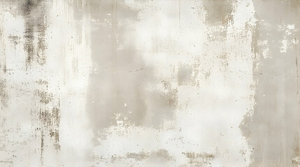 Abstract Beige and White Wall Texture with Peeling Paint and Distressed Surface