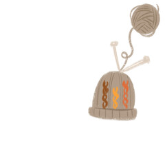 crocheting and knitting illustration