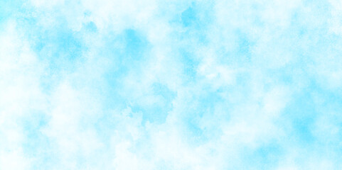 blurred and grainy Blue powder explosion on white background, Classic hand painted Blue watercolor background, Natural and cloudy fresh blue sky background, shiny and soft sky blue watercolor texture.