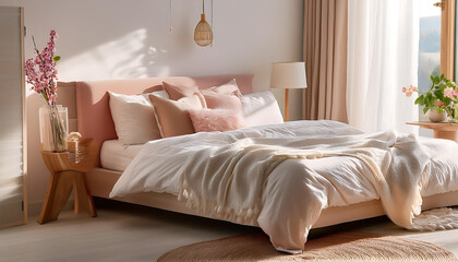  Gut schlafen A serene image that evokes a sense of rest and tranquility, featuring a cozy b_1(216)