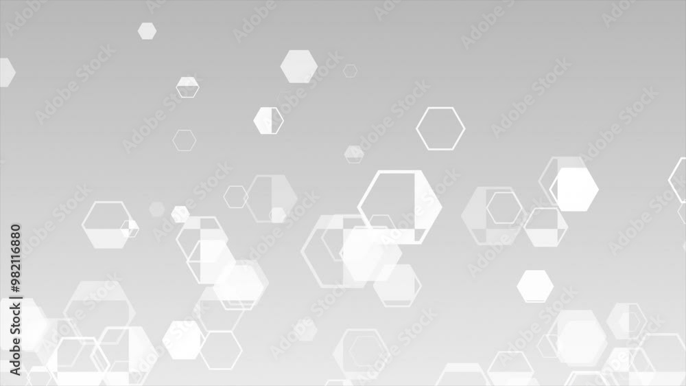 Aufkleber white and black color slowly moving upward hexagon shape with check pattern modern design geometrica