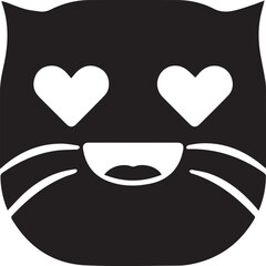 Cat icon symbol vector image illustration