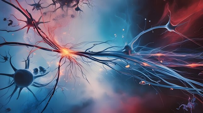 Nerve cell or neurons in high defination