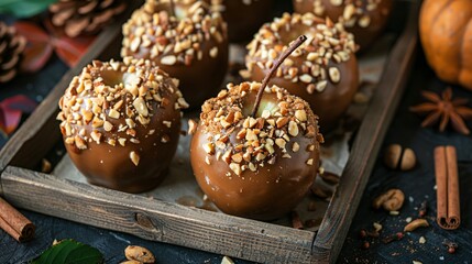 Apple dipped caramel