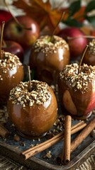 Apple dipped caramel