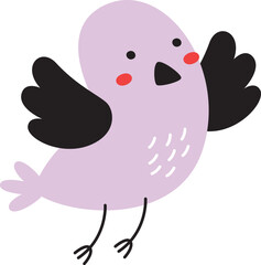 Handdrawn Childish Bird