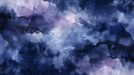 A moody abstract watercolor background with deep navy, charcoal, and purple hues, creating a rich, textured design with bold brushstrokes.