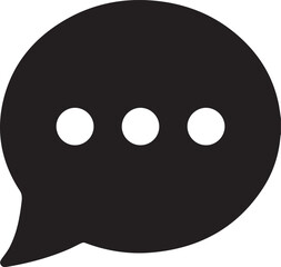 Chat message icon. Speech bubbles with text messages symbol