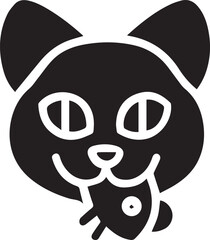 Cat icon symbol vector image illustration
