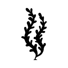 Coral icon vector. Coral reef illustration sign. Algae symbol. Marine life logo.