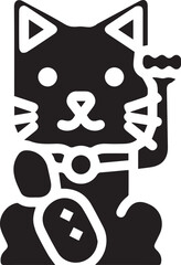 Cat icon symbol vector image illustration