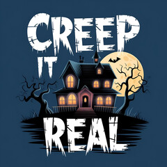 Halloween party background,  night illustration, Halloween pumpkin ghost, abandoned house, cemetery, bat, scary tree and Halloween elements Scary 