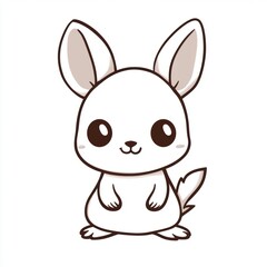 Obraz premium Cute Cartoon Rabbit.