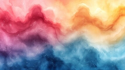 Fototapeta premium Abstract Watercolor Galaxy
