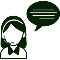 Call Center And Customer Support Icon
