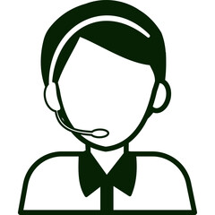 Call Center And Customer Support Icon
