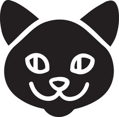 Cat icon symbol vector image illustration