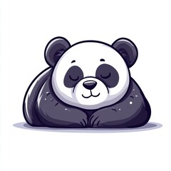 Fototapeta premium Cute Panda Sleeping.