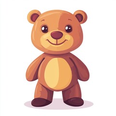Obraz premium Cute Cartoon Teddy Bear.