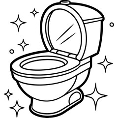 vector illustration of toilet