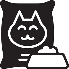 Cat icon symbol vector image illustration
