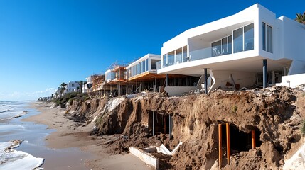 Coastal Erosion Impact on Modern Beachfront Homes