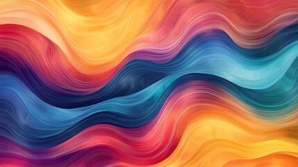 Abstract colorful wavy background.